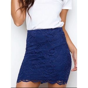 Dark blue skirt